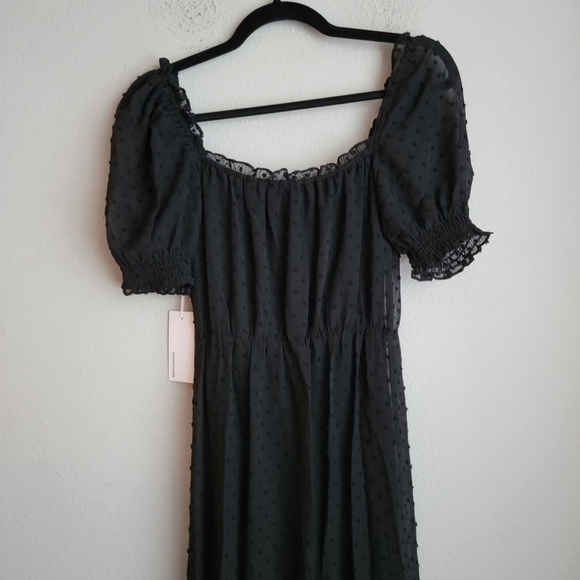 Reformation Darien Dress in Black NEW - Picture 10 of 14